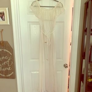 Off the shoulder lace dress